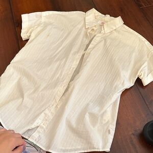 Levi's Cream Button Down Shirt